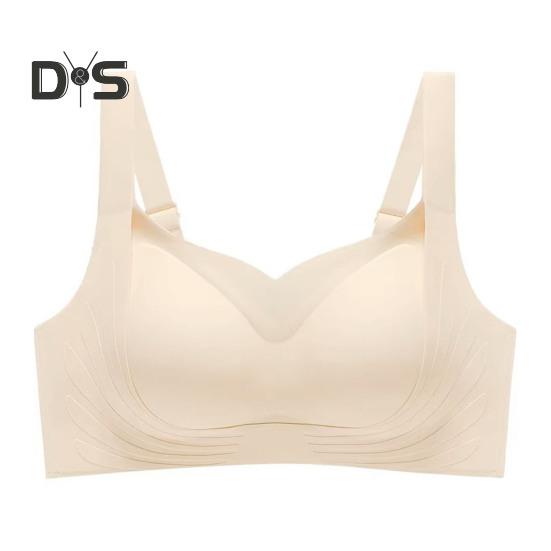 

Женский бюстгальтер с противоскользящим эффектом, без косточек, пуш-ап, нижнее белье для женщин среднего возраста, с широкими бретелями, с полным покрытием, бесшовный поддерживающий бюстгальтер для занятий спортом в офисе, езды на велосипеде XL легкие хак