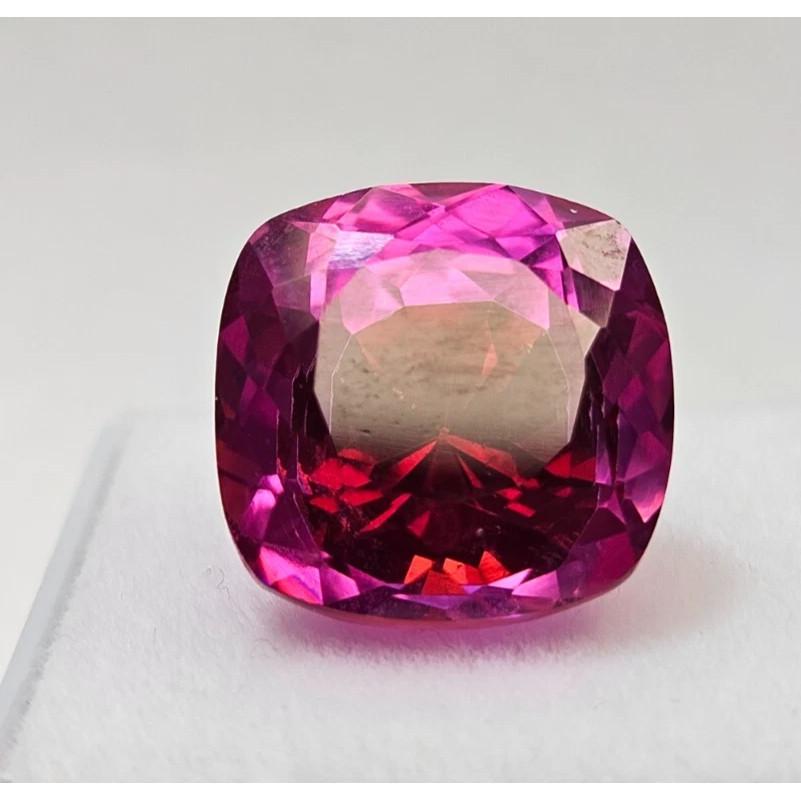 Certified Bi-Color Pitambari Sapphire Cushion Cut 12+ Ct Beautiful Gemstone