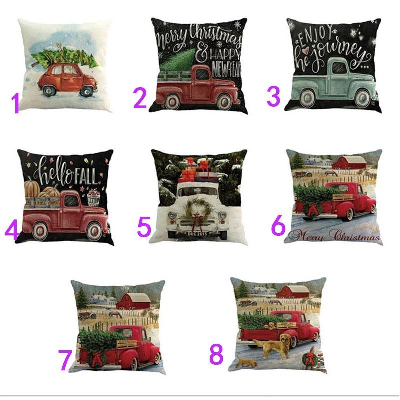 Versatile Cotton Linen Christmas Cushion Cover For Sofa Car Home Decor With Timeless Design