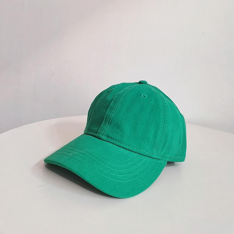 Dopamine solid color versatile baseball hat, unisex all-season commuting candy color sunshade hat with big head coverage