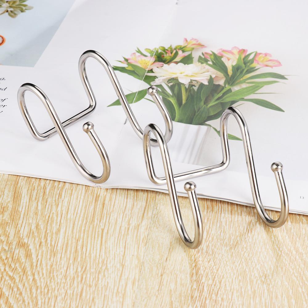 Home & Kitchen Organizer Stainless Steel Hanger Double S Shaped Hook Storage Rack Clasps Hooks