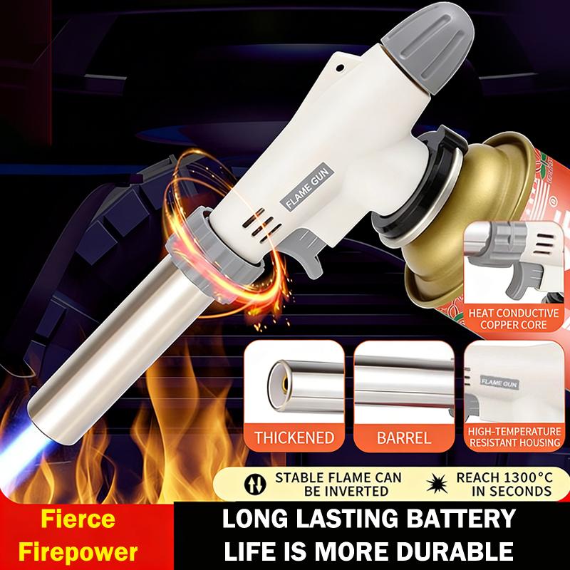 Manual Gas Welding Torch Head Portable Adjustable Nozzle High Heat Flame for BBQ Metalwork Soldering