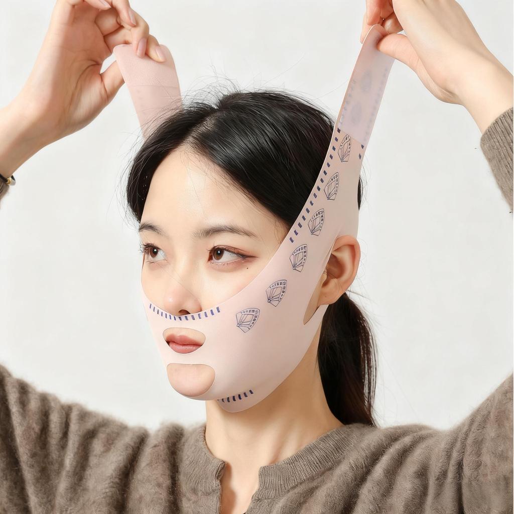 V-Face Slimming Band: Lift & Tighten to Reduce Double Chin and Nasolabial Folds, Improve Sleep, and Sculpt Facial Contours.