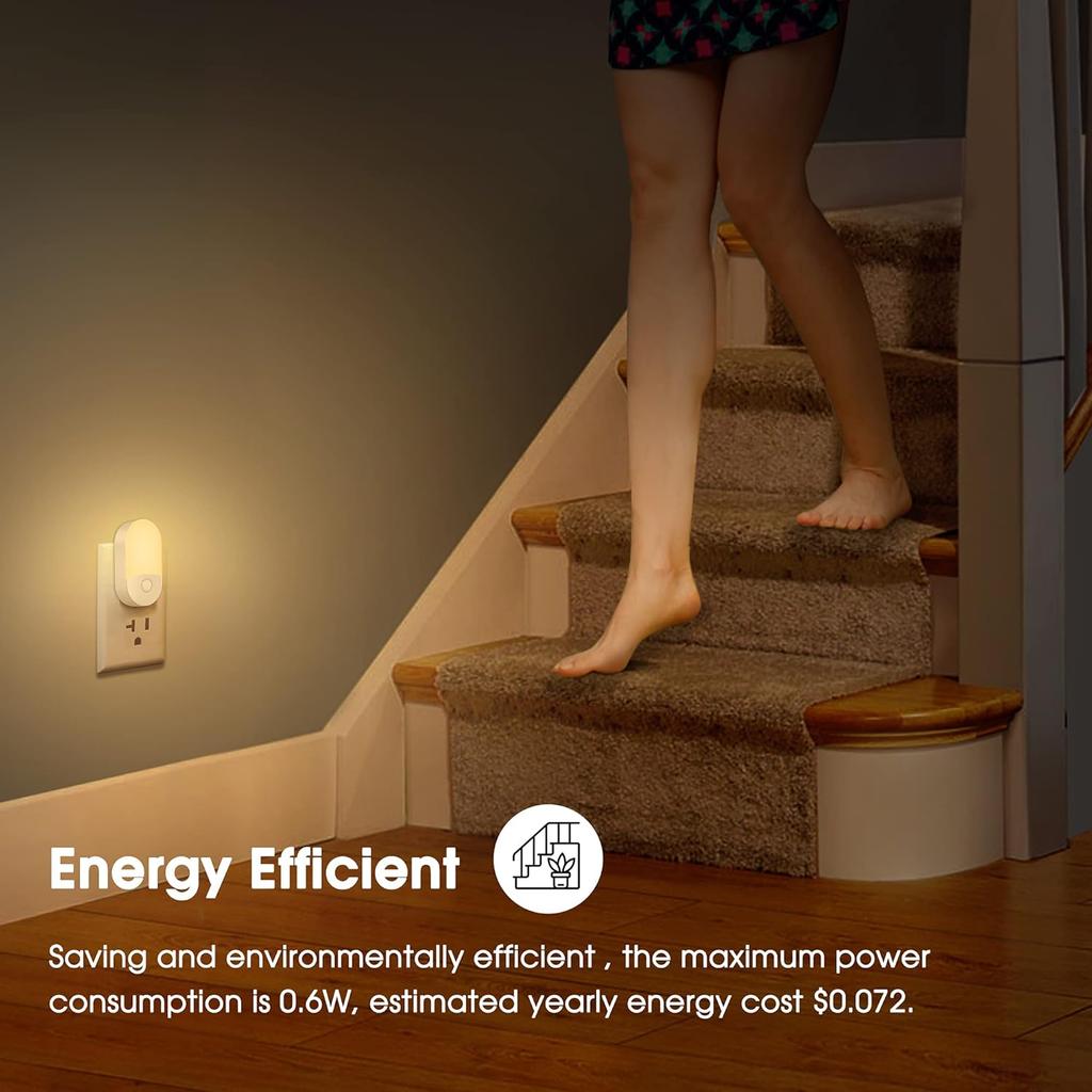 L LOHAS LED Nachtlichter zum Einstecken in die Steckdose, [2er Pack] LED Dimmbares Nachtlicht
