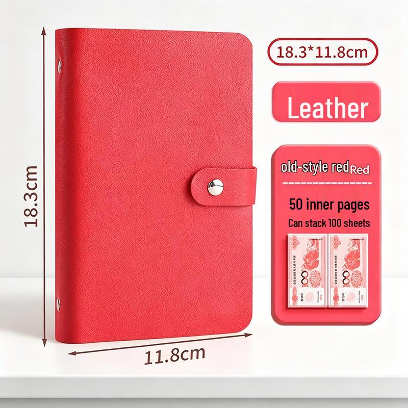 Family Financial Management Cash Savings Book & Storage Bag