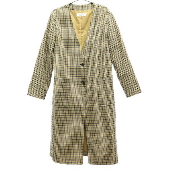 LOWRYS FARM Check Pattern No Color Coat M Women Used
