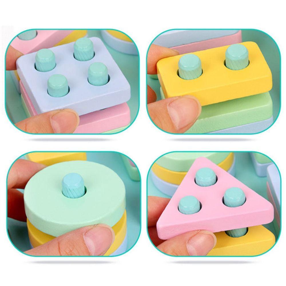 Shape Matching Recognition Shape Sorter Wooden Recognition Color Matching Puzzle Early Learning