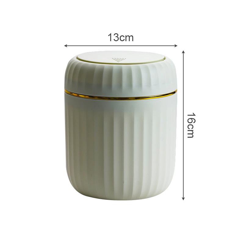 Mini Desktop Trash Can Plastic Garbage Bin With Lid Desk Storage Box Coffee Table Office Study Odor-Resistant Home Supplies