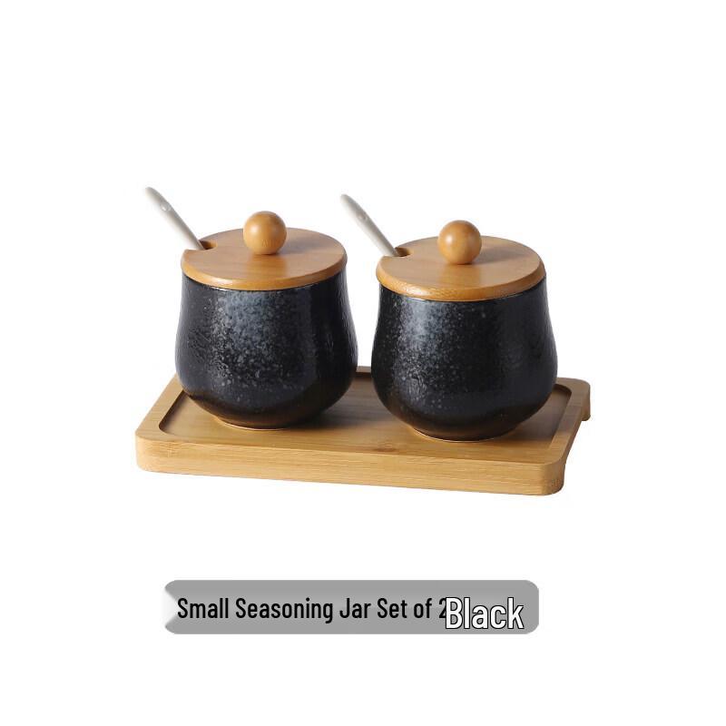 Yuzhuo Japanese Ceramic Seasoning Jar & Bottle Set