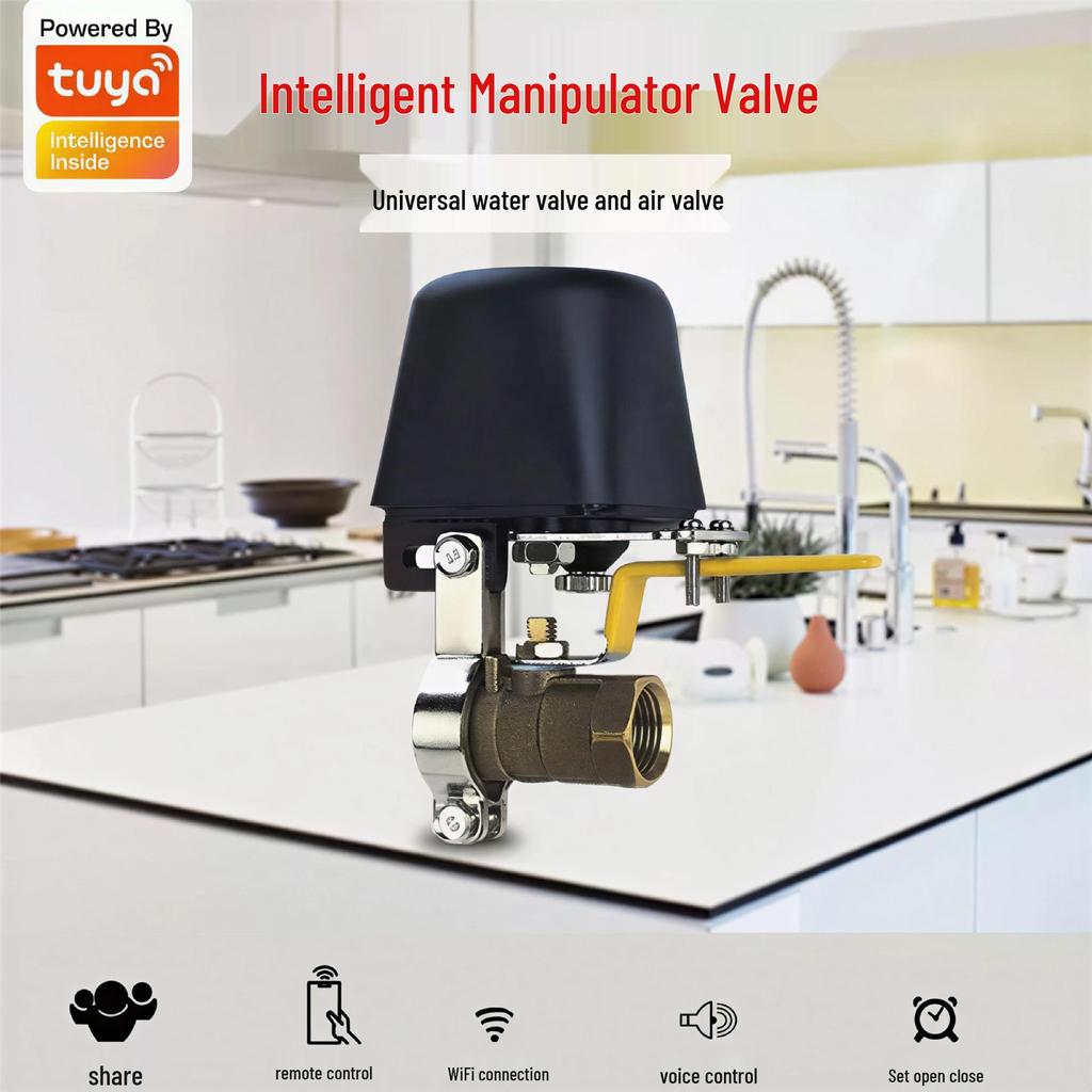Smart WiFi Valve Controller - Universal App Remote for Water & Gas Shut-off with Timer
