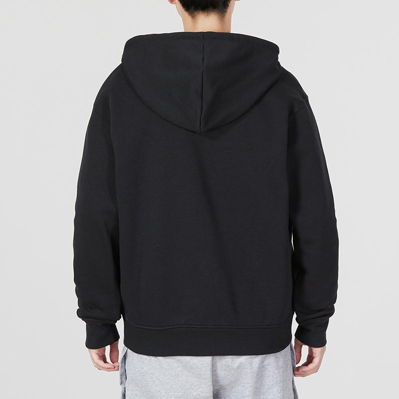 Jordan Sports Hoodie And Knit Long Pants Set Men Activewear Black DQ7351-010+DQ7341-010