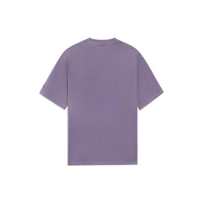 Sports Trend Series Solid Color Round Neck Casual Short Sleeve T-Shirt Men Tops Holy-Purple AHSS361-7