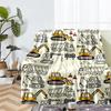 excavator Theme Printed Blanket - Perfect for Couch, Bed, Travel & Outdoor Use | Machine Washable, Cozy & Durable.
