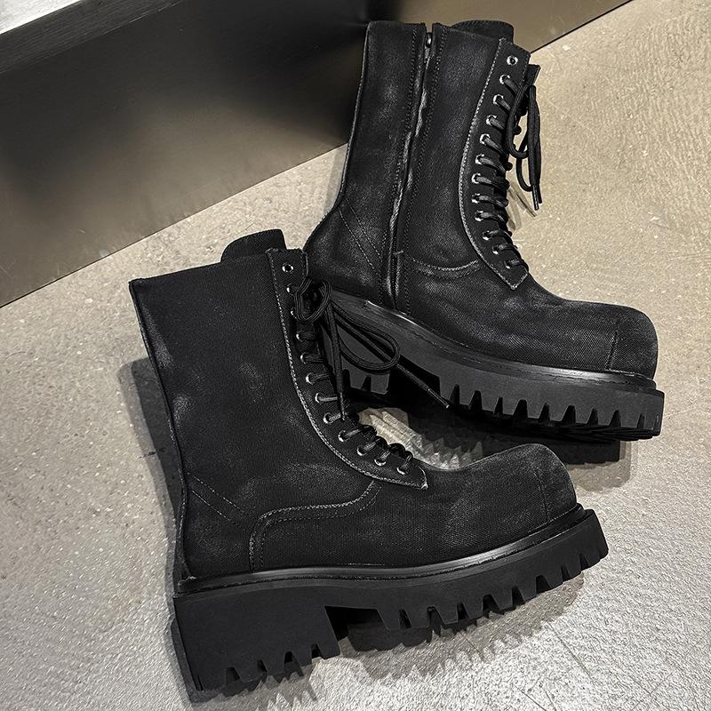 Martin boots thick-soled old British style men's boots locomotive boots casual 23395-J