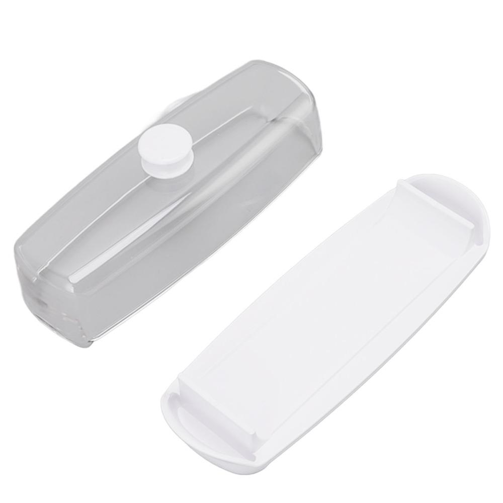 Plastic Butter Dish With Lid Transparent Cover Butter Keeper Container For Refrigerator