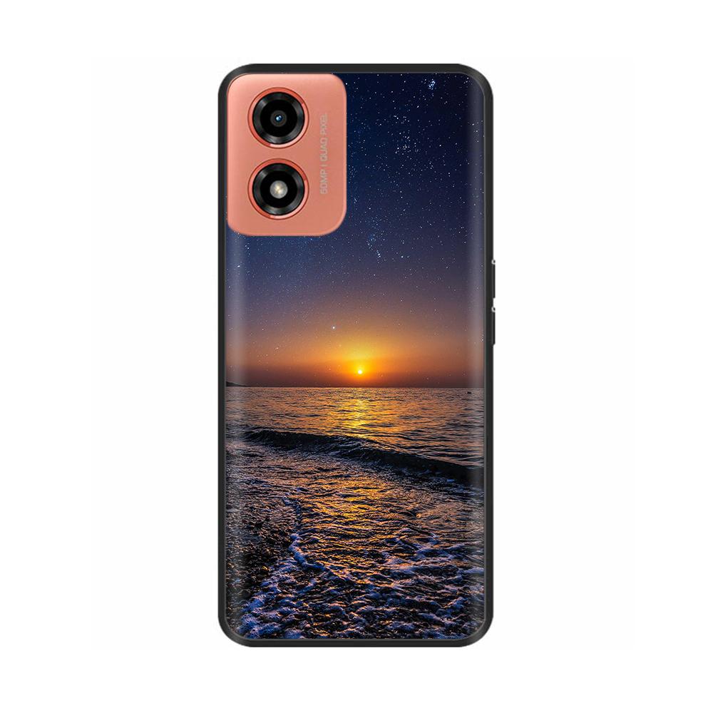 Hülle Für Moto G04s Stoßfest Schwarz Weiches Silikon Rückabdeckung Handyhülle auf Für Motorola Moto G04S G04 MotoG04 MotoG04s Bumper