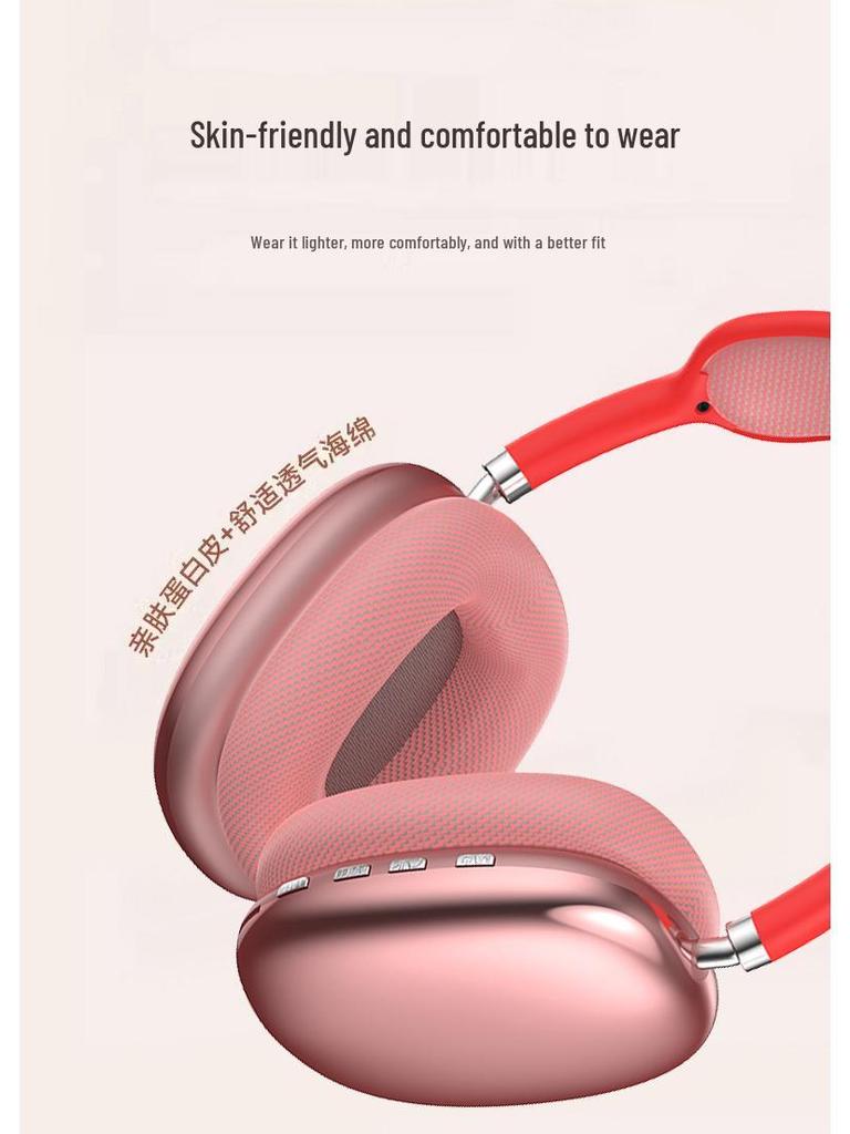 New Wireless Over-Ear Bluetooth Stereo Headphones with Type-C Earmuffs