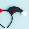 Adult Children Color Matching Clown Horn Hair Hoop Cloth Wrapped Headband Halloween Christmas Costume Cosplay Party