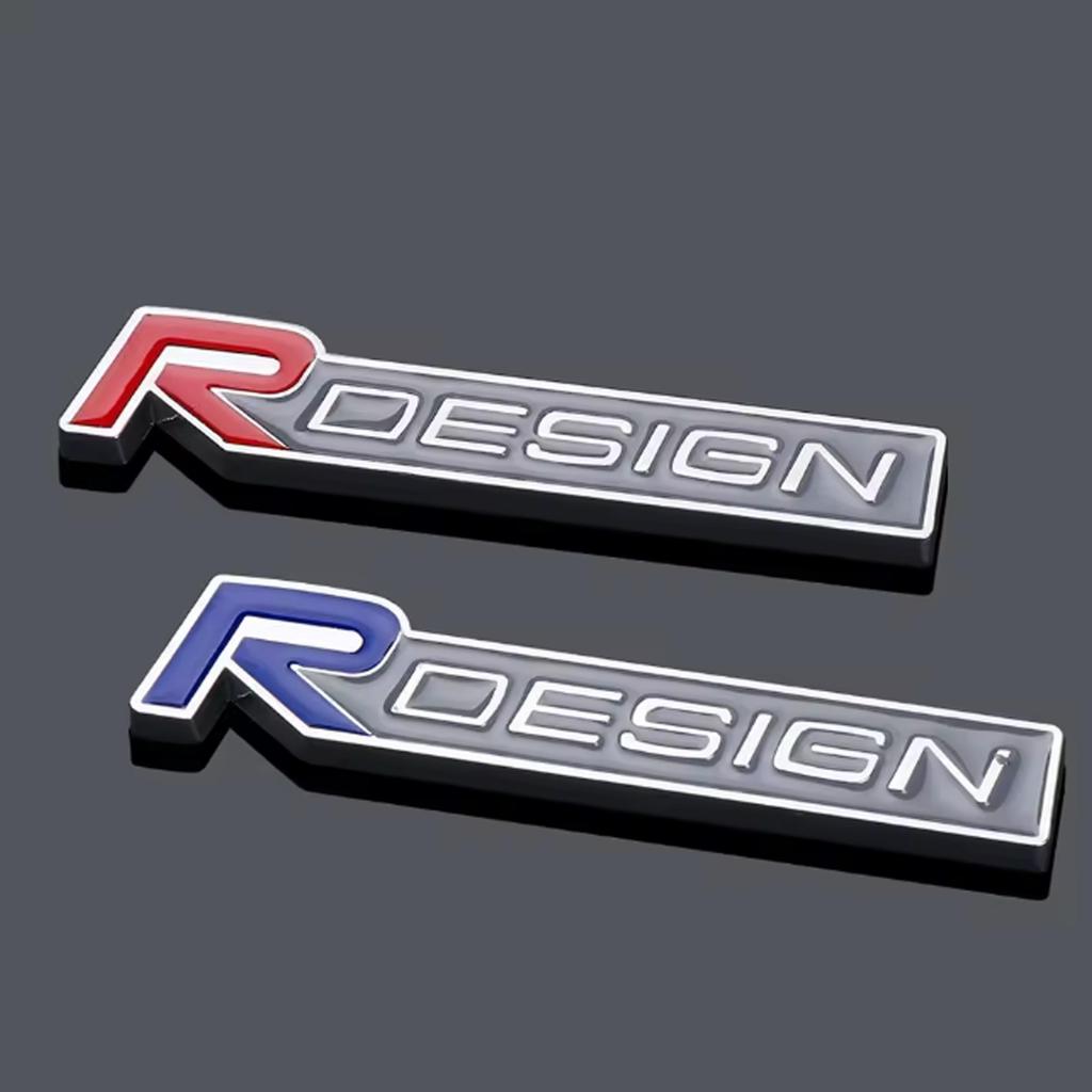 Auto 3D Kovové RDESIGN Logo Odznak Nálepka Auto Přední Mřížka Kufr Karoserie Emblém Nálepky Příslušenství Pro V40 V50 S40 S80 XC60 S90