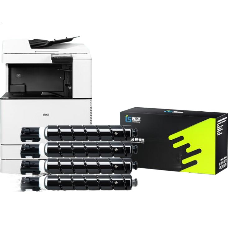 Liansheng M201CR Toner Cartridge, Compatible with Deli M201CR Drum And Toner, Black High-Capacity