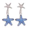 Light Luxury Earrings, Gold And Silver With Diamonds, Exaggerated Earrings, Exquisite Temperament, Shell Starfish Earrings, Advanced Sense