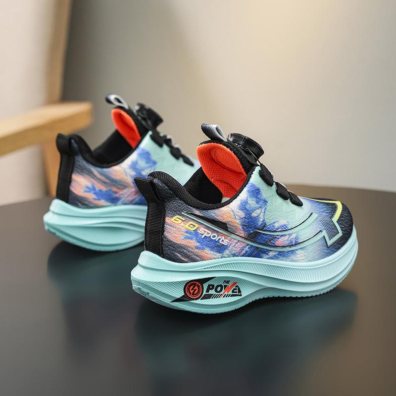 Children's Sports Shoes Fashion Mesh Running Shoes New Boys Soft Sole 3-12 Years Old Primary School Students Casual Shoes Single Shoes