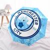 Manchester City, Badge Automatic Opening and Closing, 8 rib Structure Portable Umbrella, Suitable for Men and Women in All Seasons  Perfect