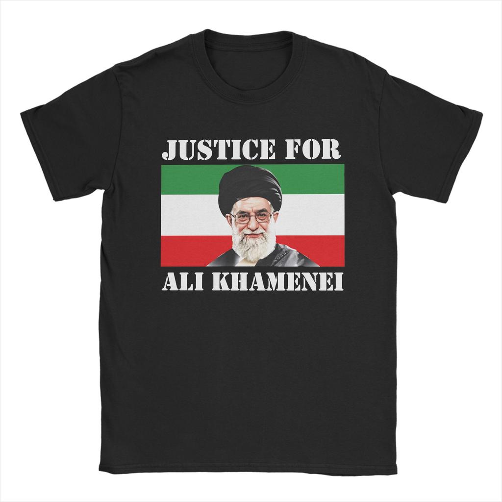 Rest in Peace Ali Khamenei Men's T Shirts Amazing Tees Short Sleeve Round Collar T-Shirts Pure Cotton Plus Size Clothing
