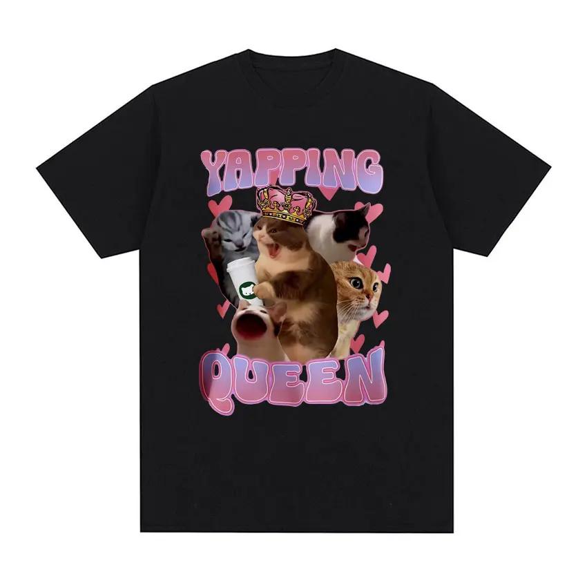 Ich bin verstrahlt Lustiges Katzen-T-Shirt Kurzarm Damen Vintage T-Shirt T-Shirts