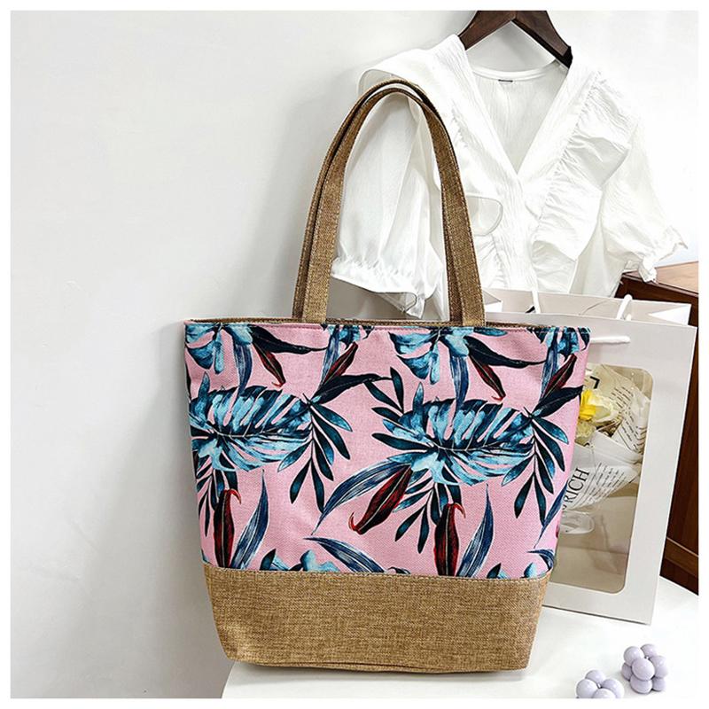 Summer Beach Holiday Shopping Handbag Travel Shoulder Print Pattern Unisex