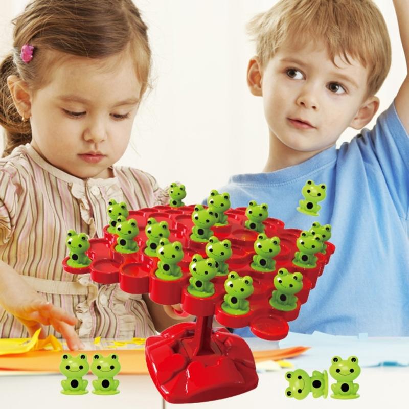 Math Game Frog Balance Counting Toy for Boys & Girls Educational Toy Children Gift Home School STEM Learning