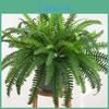 Fake Nephrolepis Cordifolia Plant Wall Decor With Multi Leaf Design For Event Decoration And Interior Use