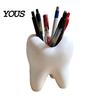 Decorative Storage Box Tooth Shape Toothbrush Holders for Bathrooms, Creative Pen Holder Desktop, Home Decor Small Organizer