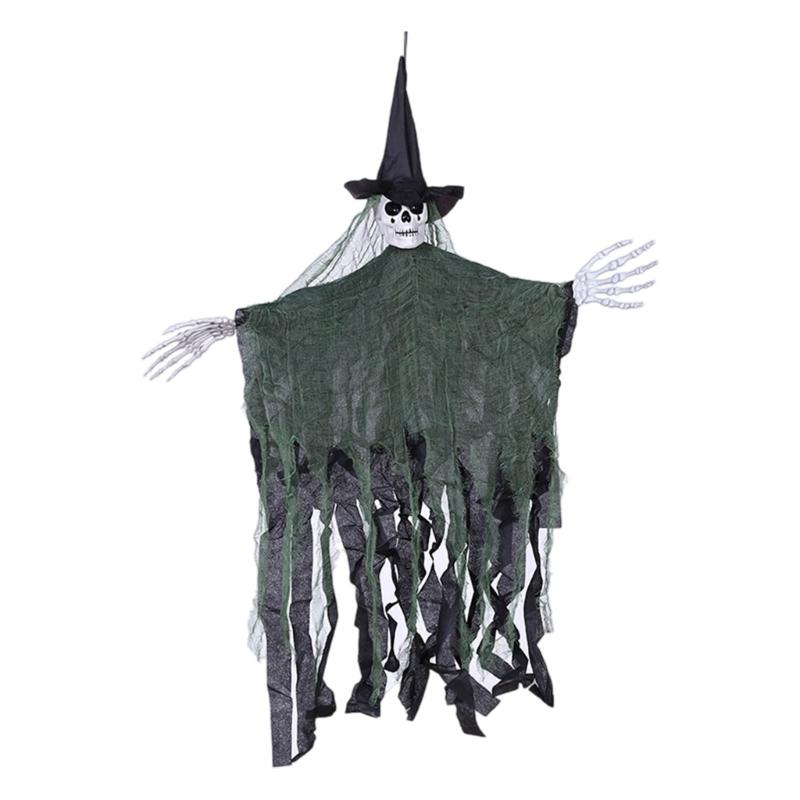 Echte weinende Hexe Figur Für gruselige Dekorationen Strapazierfähiger Stoff Dämonisches Haus Themenparty