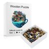 House On A Cup Wooden Puzzle Irregular Small Animal Pieces Flat Wooden Puzzle