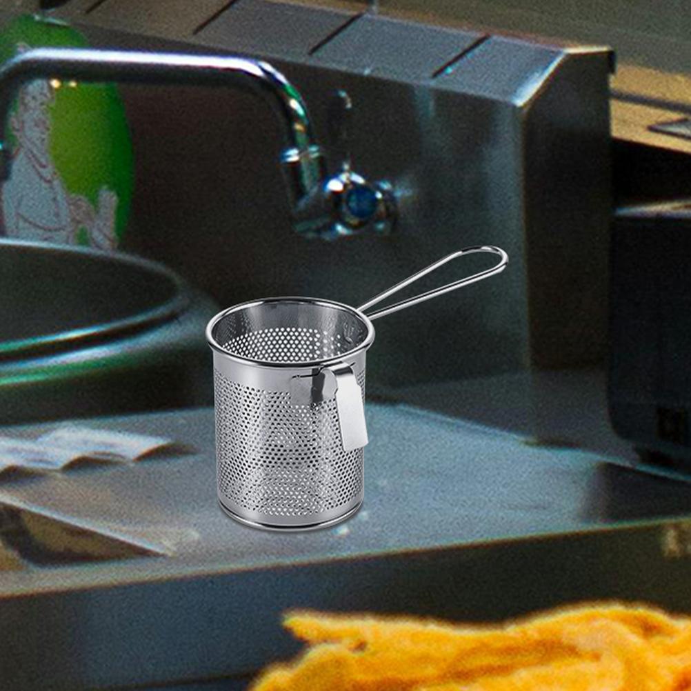 Steel Wire Hot Pot Slip Through The Net Aor Fryer Mesh Pasta Basket Stainless Fine Hanging Colanders