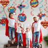 Supper Dad Banner, Happy Father's Day Banner, Happy Dad's Day Decorations, Best Dad Father's Birthday Garlands Decorations for Fathers Day Home Decor