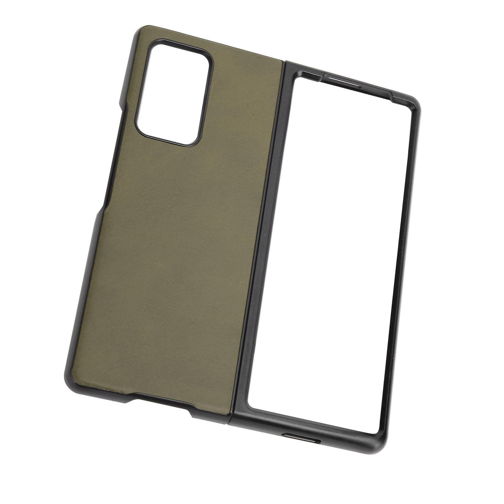 

Чехлы для мобильных телефонов, противоударный кожаный чехол для Samsung Galaxy Z Fold 2, зеленый зелёный