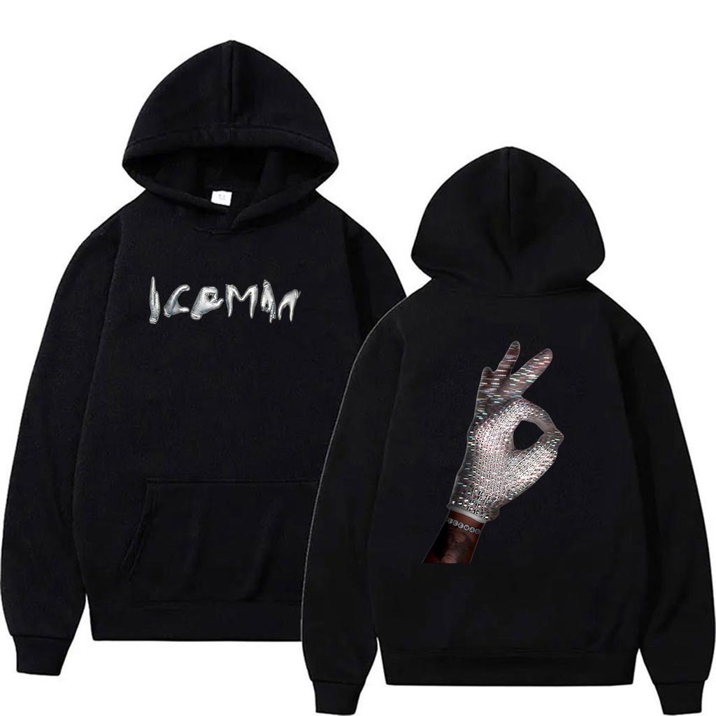 Drake ICEMAN Album 2026 Print Hoodie Unisex Hip Hop Gothic Pullover Sweatshirt Vintage Long Sleeve Oversized Hoody Streetwear