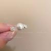 Pearl Zirconia Open Ring - Elegant Finger Ring for Women, A Rare Design Ring for The Finger.