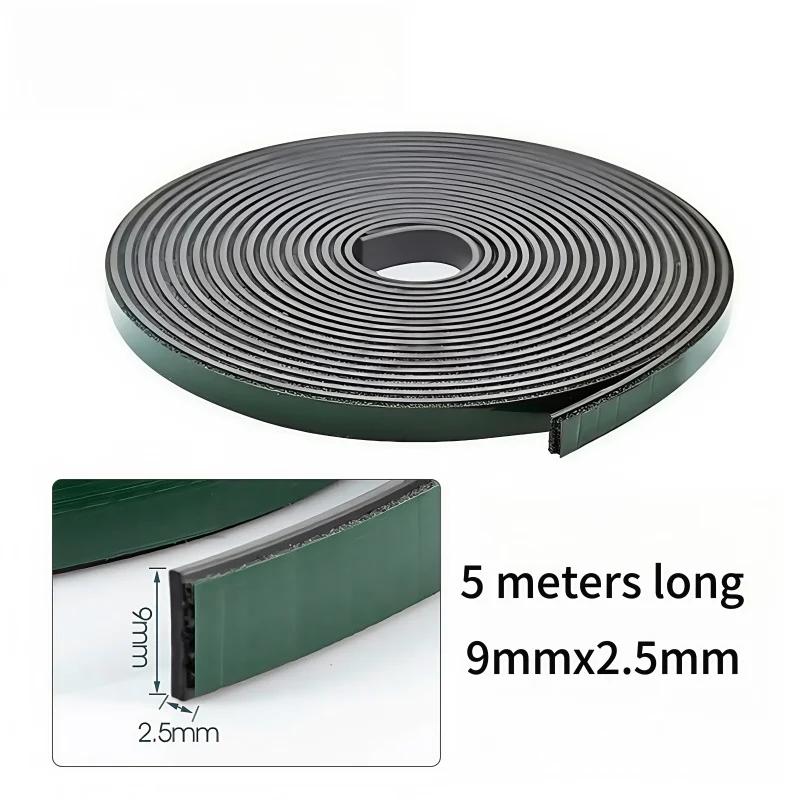 1-5 Meter magnetisches selbstklebendes Türdichtungsband Flexibles Magnetband für Türfenster staubdicht Antikollision Wasserdicht