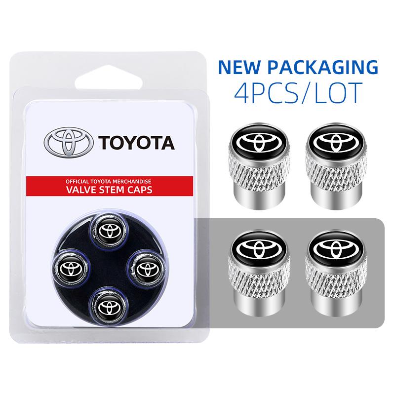 

Box High quality Aluminum Wheel Tire Valve Stem Caps Airtight Covers For Toyota Camry RAV4 Hilux Prius Corolla Yaris