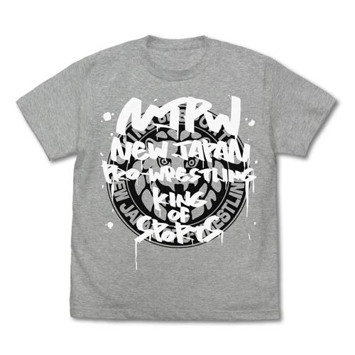 

COSPA New Japan Pro-Wrestling Lion Mark T-Shirt Graffiti Ver. MIX GRAY M Size