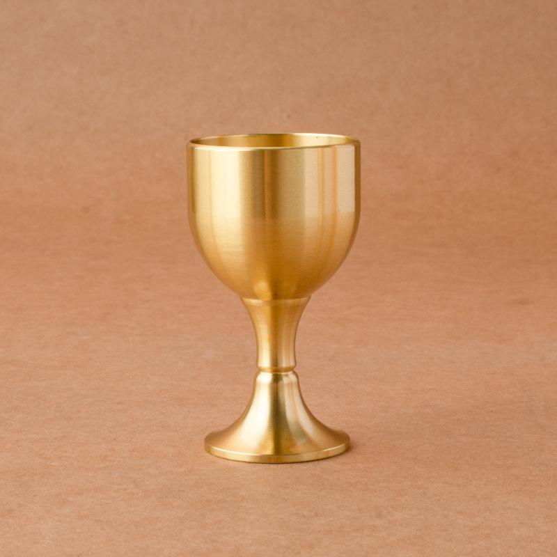 1ks mosazný pohár kalich sklenice na víno koktejlový pohár na víno mosazný pohár na nápoje kovový pohárek na párty příslušenství