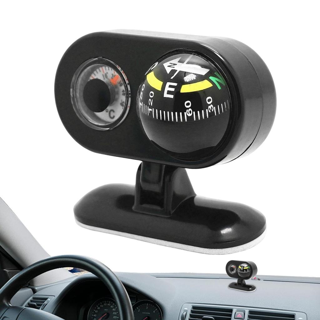 Car Compass, Car Compass, Dashboard Compass with , 2-in-1 Guide Ball Multifunctional Car Guide