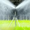 360° Rotary Irrigation Sprinkler Head - Tripod Telescopic Support, Automatic Rotating Sprayer for Garden Lawn Watering