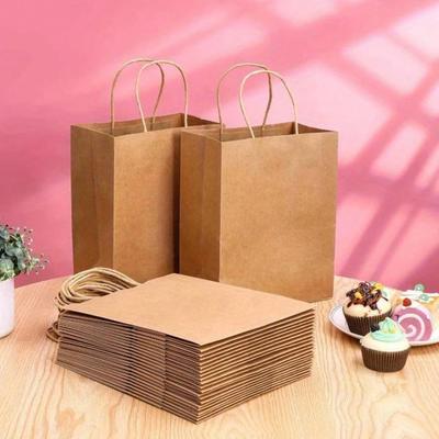 10/20/50 Stück Party-Geschenktüten Recycelbare Kraftpapier-Einkaufstüten für Geburtstagsgeschenk Süßigkeiten Leckerei Goodie Goody & Lebensmittelverpackung