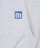 Manhattan Records Mr Line Logo Zip Up Hoodie - Light Gray
