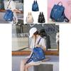 Floral Embroidered Double Backpack Large Capacity Women's Bag Oxford Fabric Blue Black Khaki