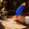 24cm/9.4in Calligraphic Pen Set Blue Dip Pen Set Replacement Feather Pen Kit  Calligraphy Practice